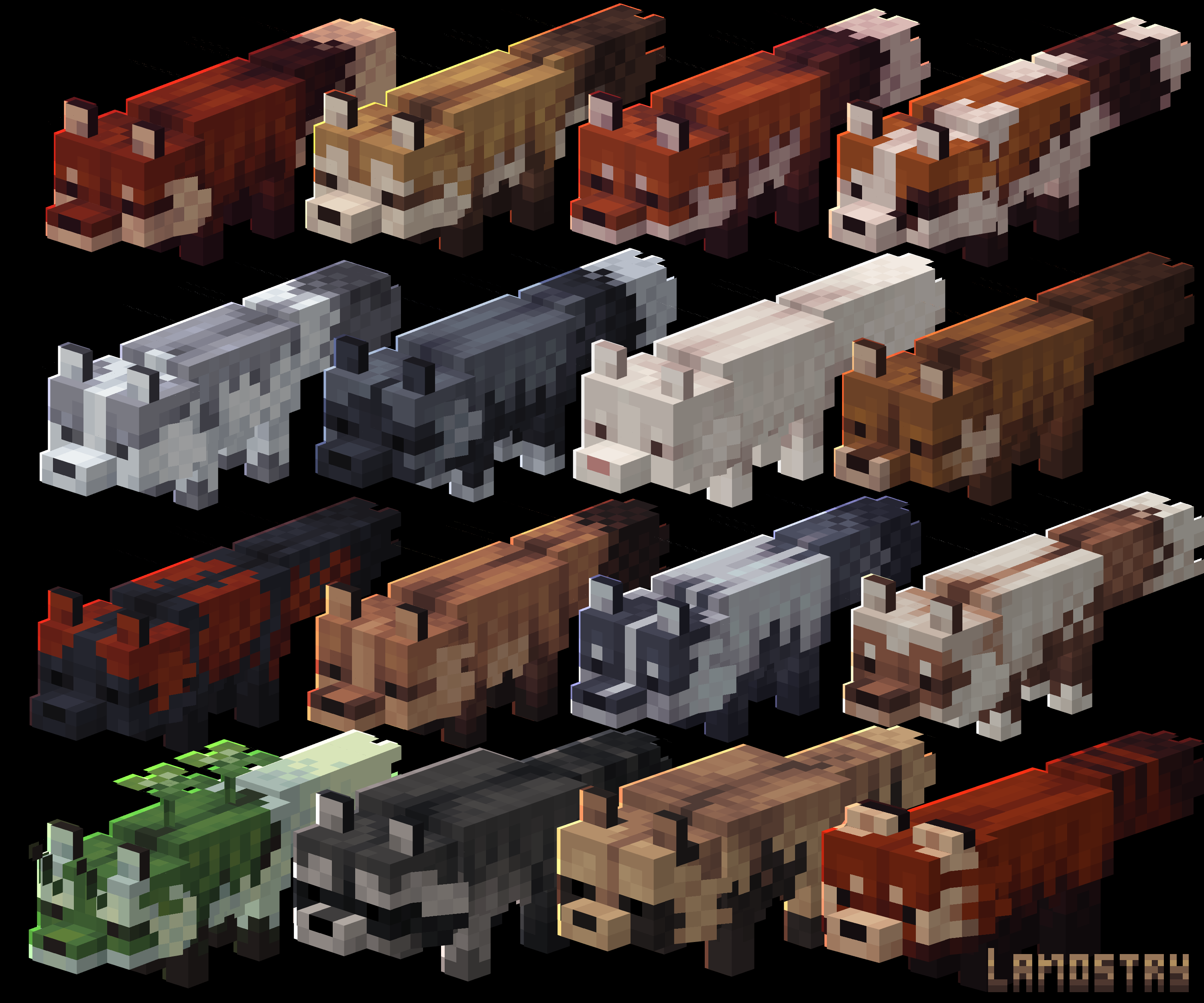Lanostry's foxes bedrock — screenshot 2