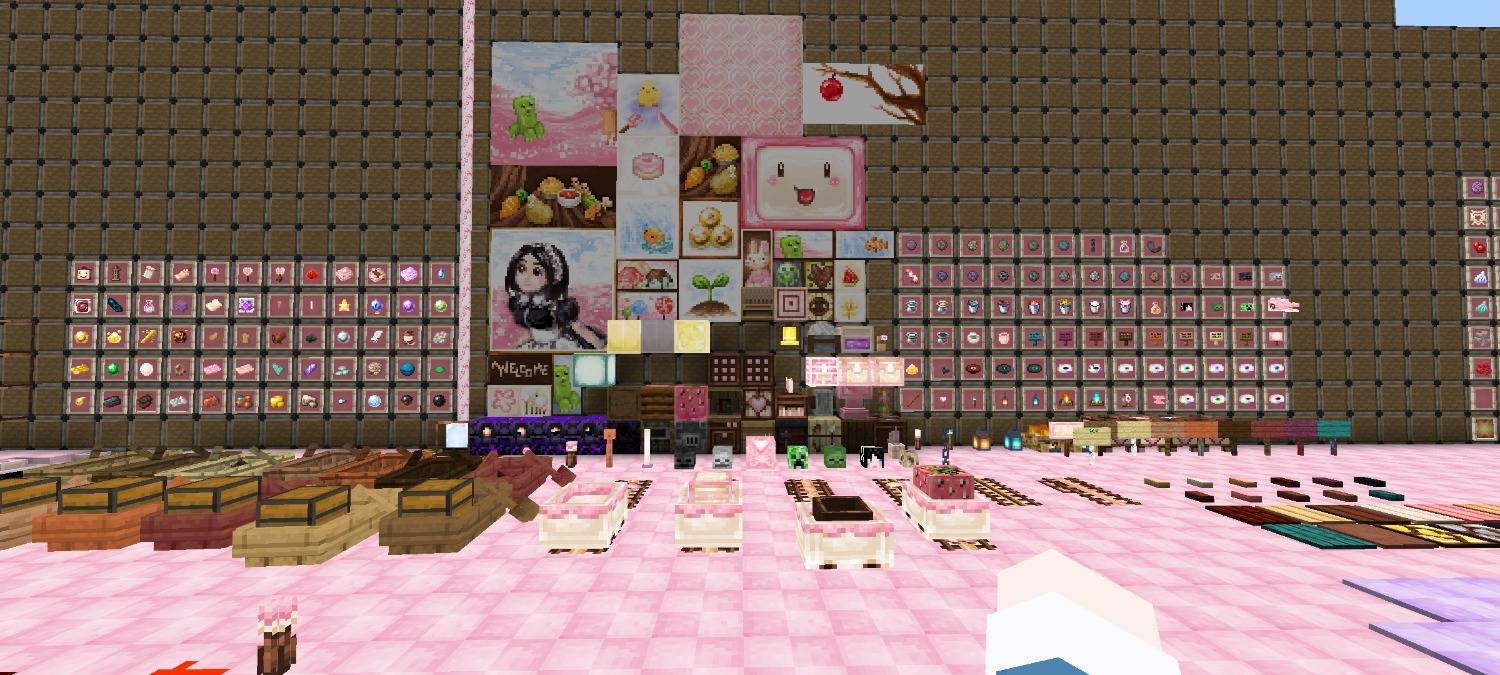 [Be1.13+]Cute Pink Resourcepack(萌萌哒材质) — screenshot 1