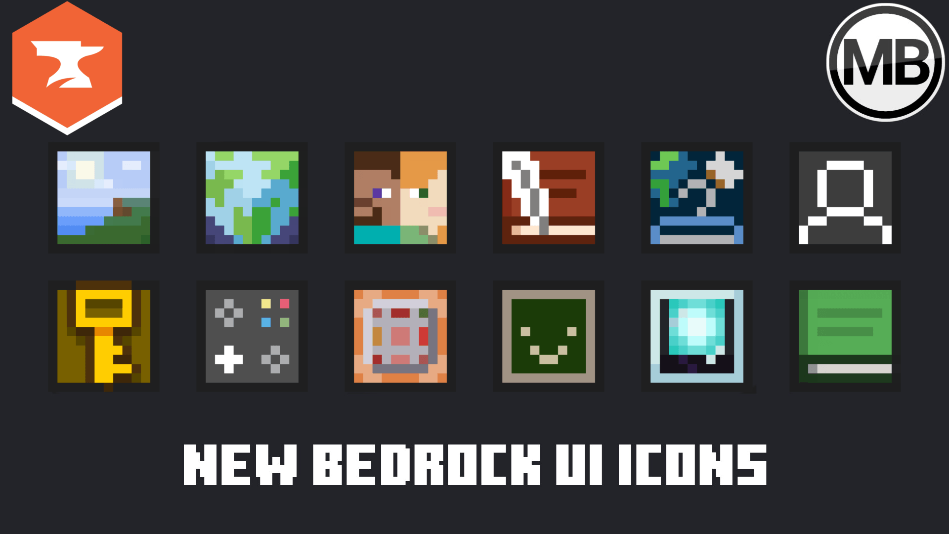 New Bedrock UI icons — screenshot 1