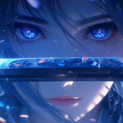 Animated Menu: Azure Blade Live Wallpaper