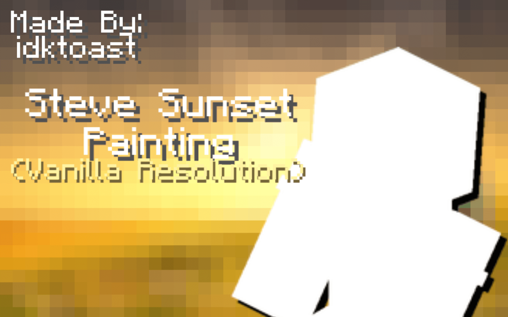 Steve Sunset Painting (16x) — screenshot 1