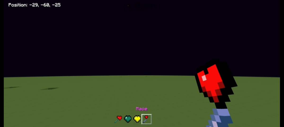Heart lovely texture pack.now ender pearl totem mace trident are heart making them more unique beautiful  — screenshot 4