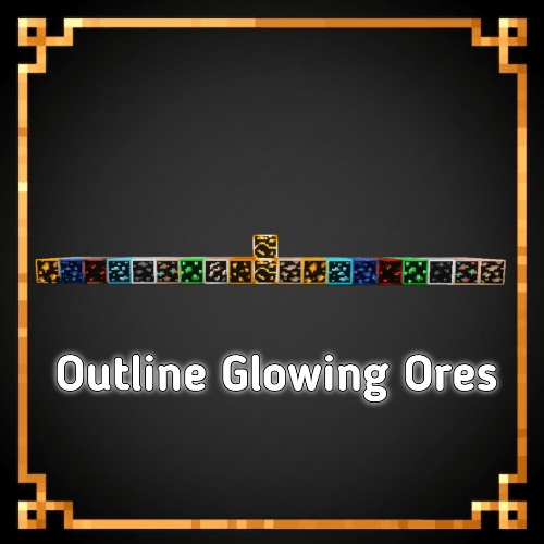 Outline Glowing ores — screenshot 1