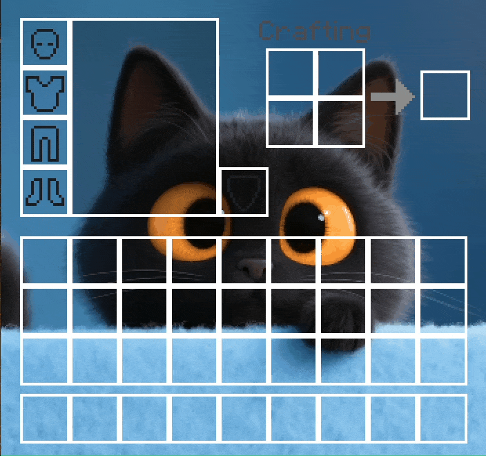 Animated Inventory: Adorable Black Kitten With Big Amber Eyes — screenshot 1