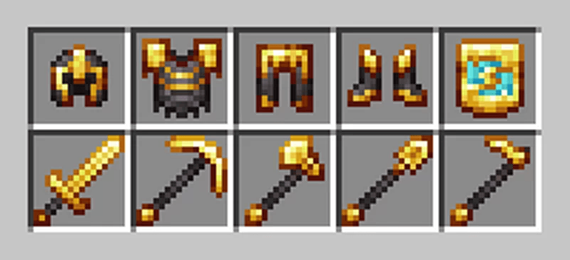Gilded Netherite set — screenshot 1