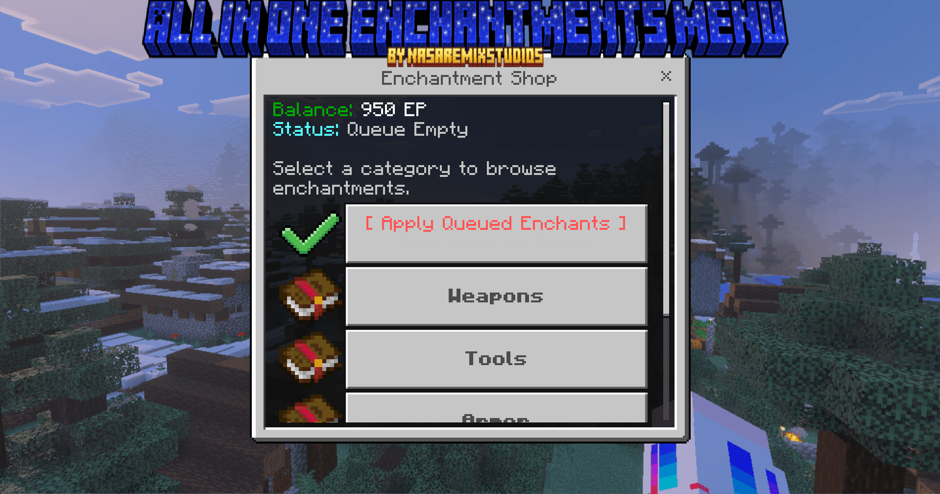[Realm compatible]All in one Enchantments menu — screenshot 1