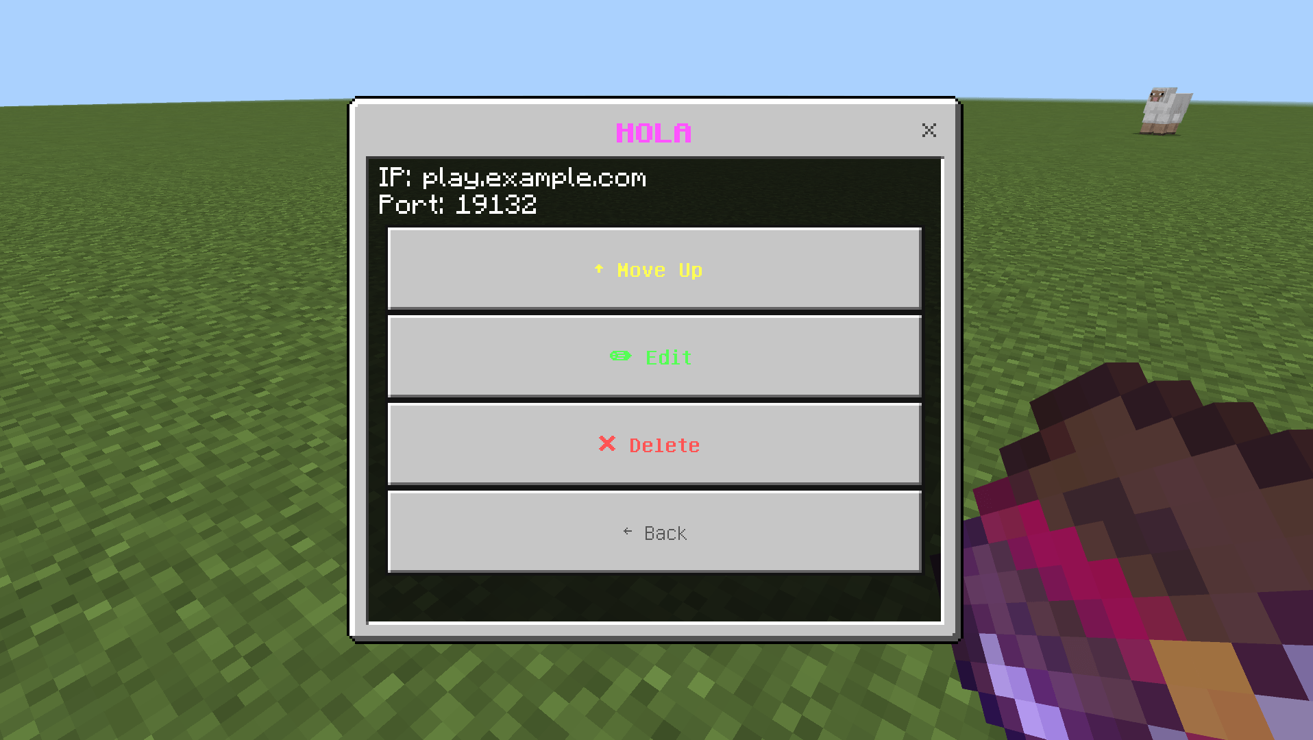 Server Hub Menu — screenshot 3