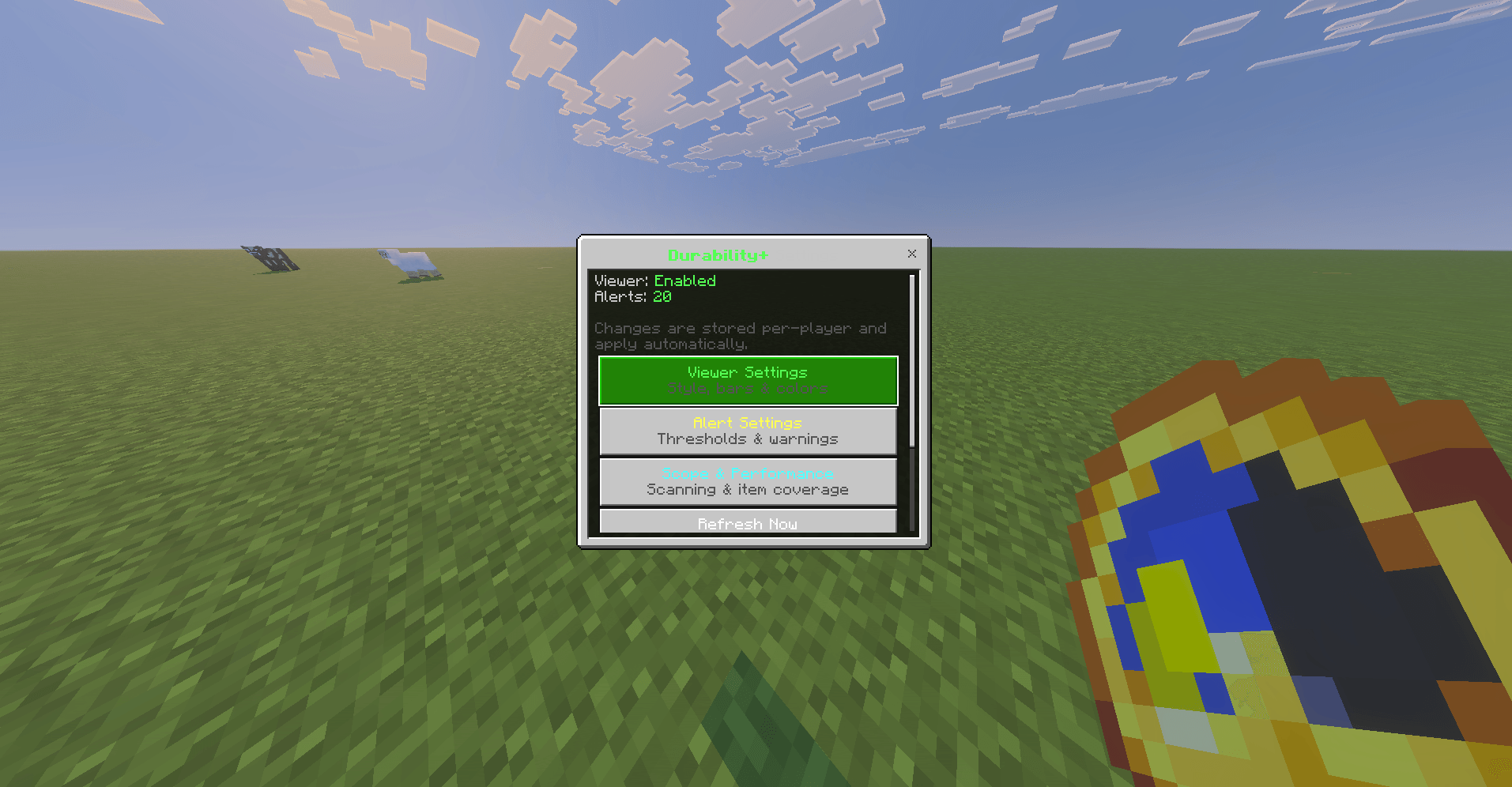 Durability+ – View Item Durability in Real-Time! — screenshot 1