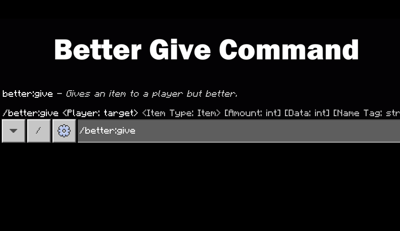 Better Give Command — screenshot 1