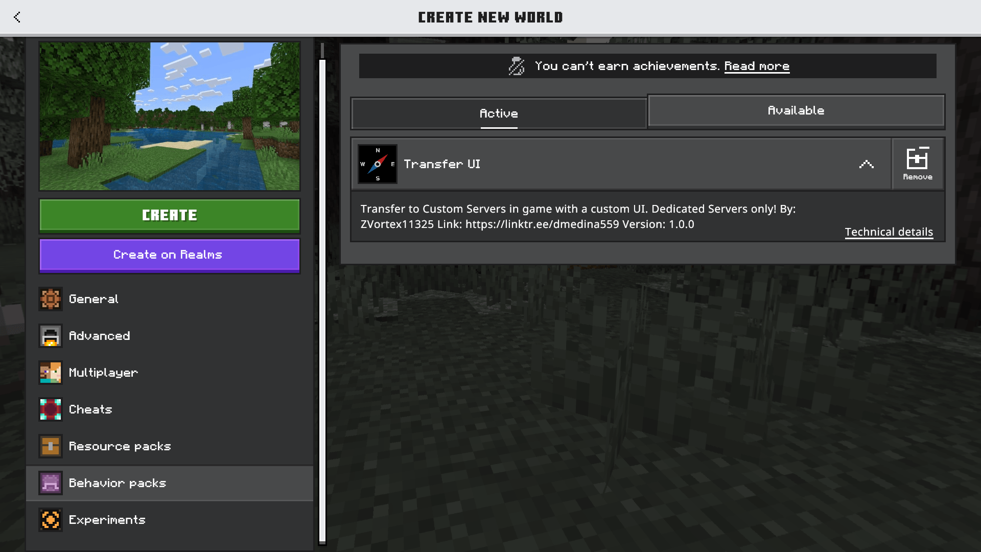 Transfer UI — screenshot 2