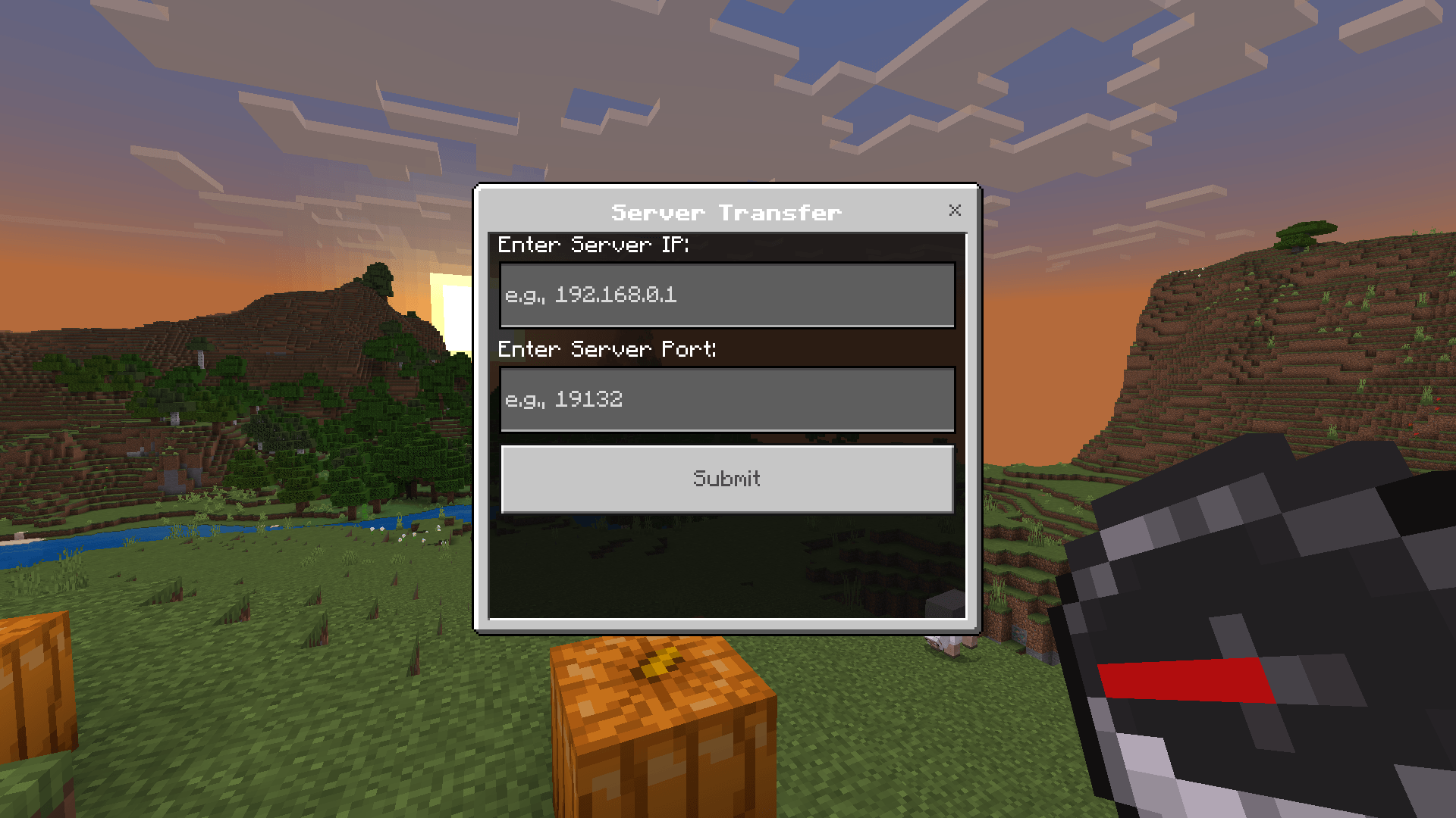 Transfer UI — screenshot 3