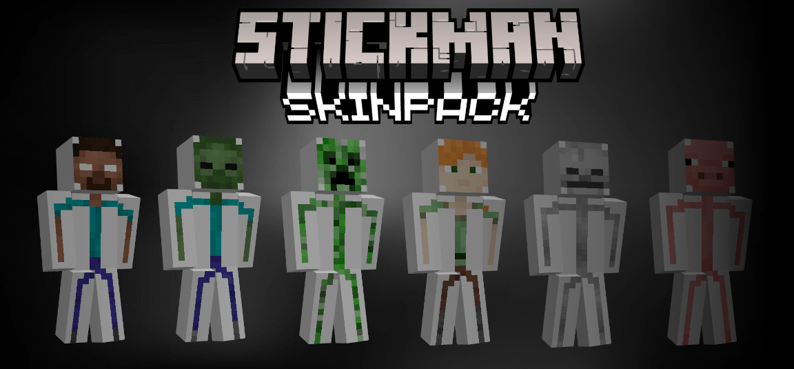 File Packer For Android Stickman Collection — Minecraft Bedrock Skin Pack Download