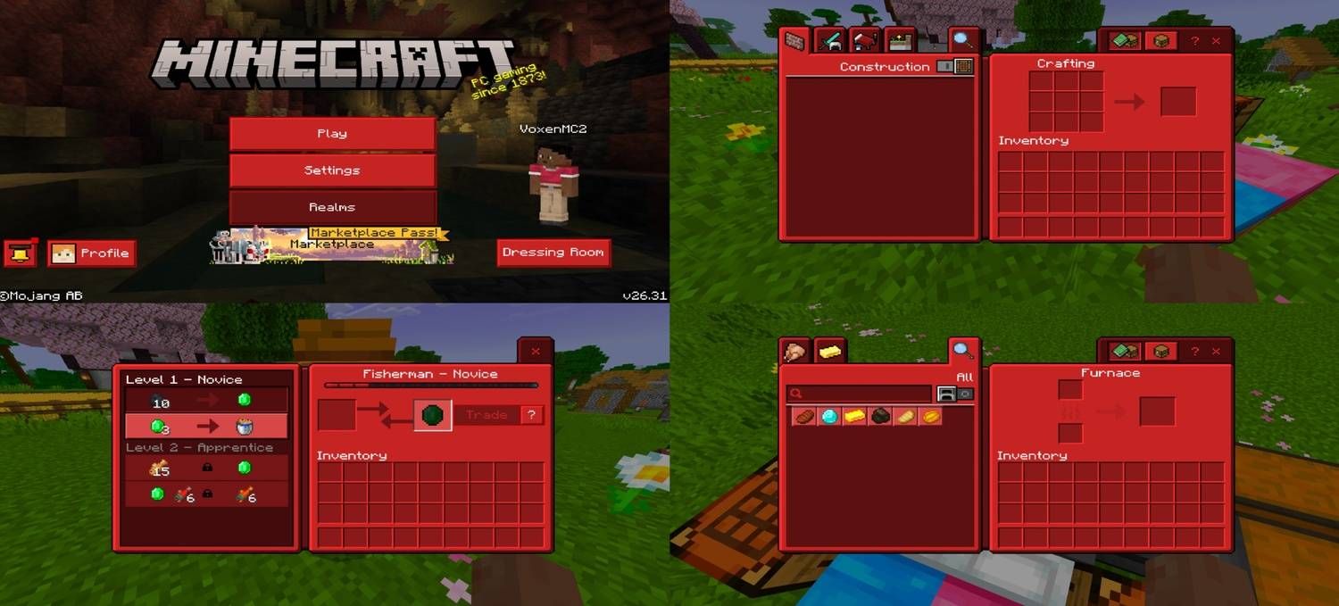 Red UI — screenshot 1