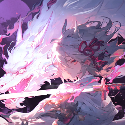 Animated Menu: Moonlit Blade of the White Dragon