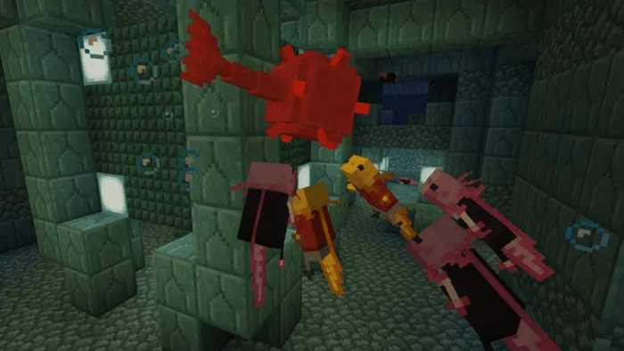 Axolotl Attire Texture Pack [1.17+] — screenshot 1