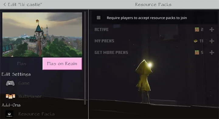 Little Nightmares GUI V2 | Minecraft PE Texture Pack — screenshot 8