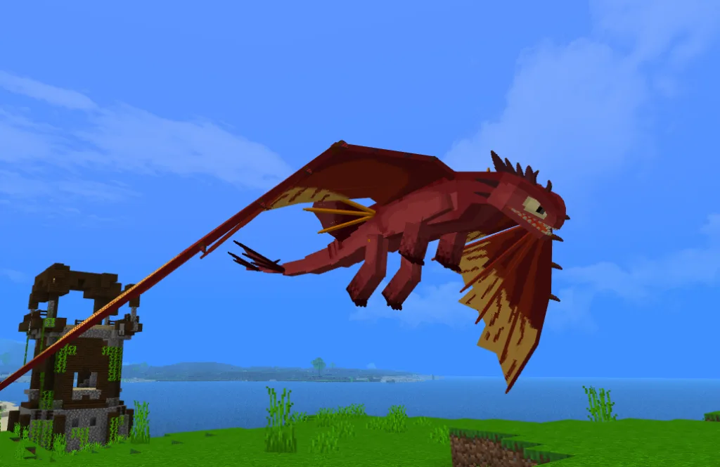 How to Train Dragon By SPM (V.0.0.7) | Minecraft Addon — screenshot 2