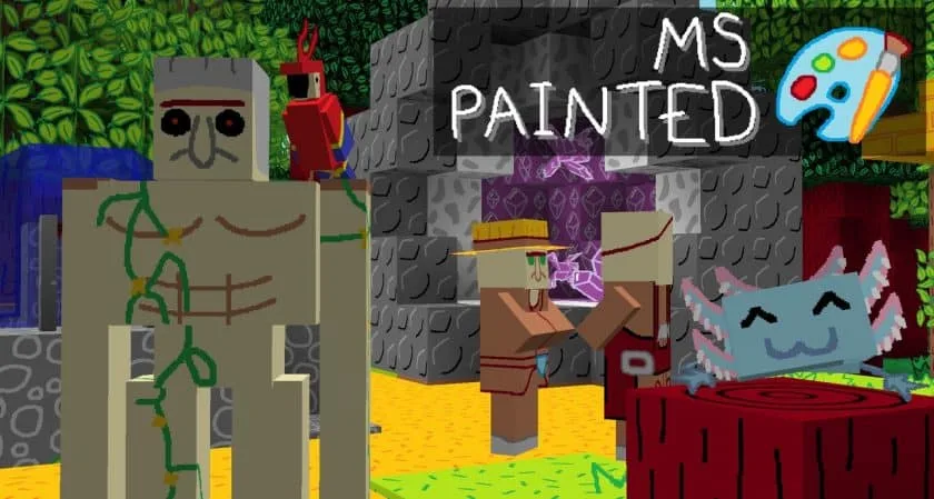 MS Painted Resource Pack 1.19 / 1.20 | Minecraft Resource Pack — screenshot 2