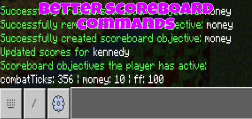 Better Scoreboard Commands