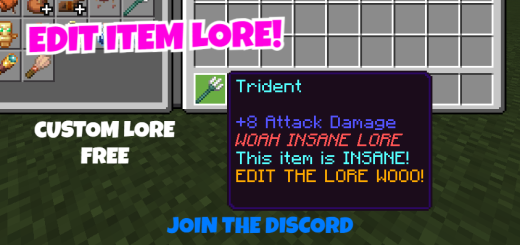 Edit Item LORE!