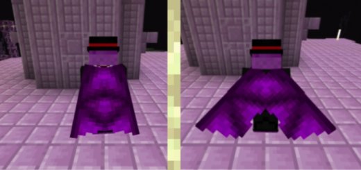 Purple Ender Dragon Wings for Elytra