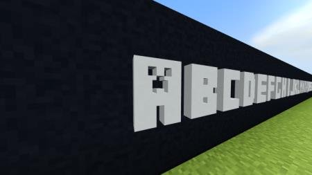 Minecraft 3D Font — screenshot 3