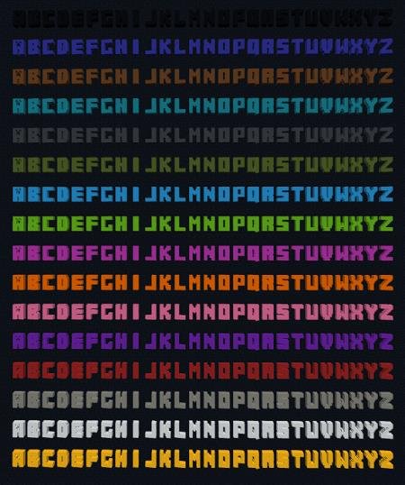 Minecraft 3D Font — screenshot 4