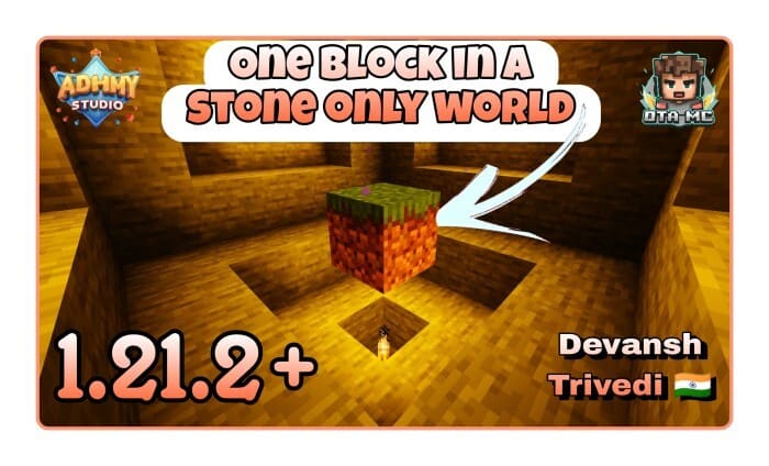One Block in a Stone Only World Map