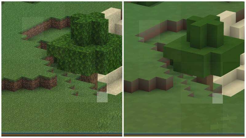 AZIFY Low Poly Chunks | Lower quality of far chunks Textures