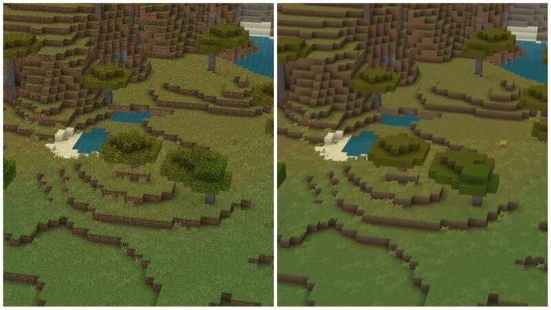 AZIFY Low Poly Chunks | Lower quality of far chunks Textures — screenshot 3