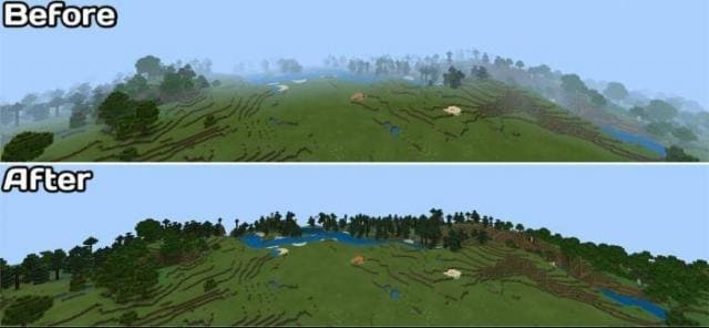 Optimize Minecraft Bedrock Fog Remover Textures — screenshot 3