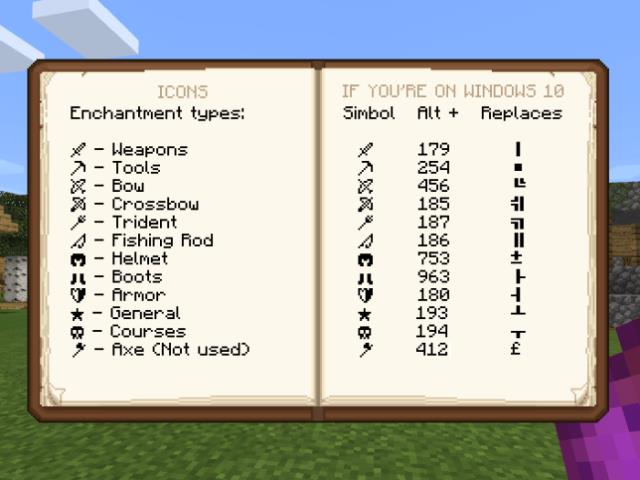 Better ENCHANTMENT Names Textures — screenshot 3