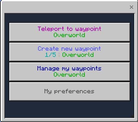 Multiplayer Waypoint System Mod for Minecraft — screenshot 6