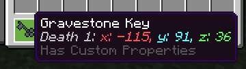 Gravestone - Auto Equip System Mod for Minecraft — screenshot 3