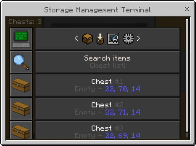 Storage Management Terminal — screenshot 3