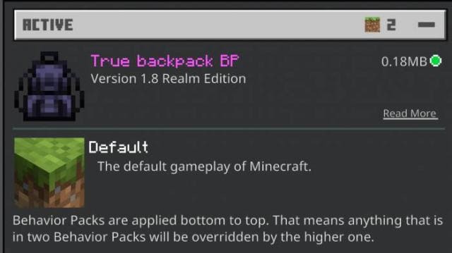 True Backpack — screenshot 2