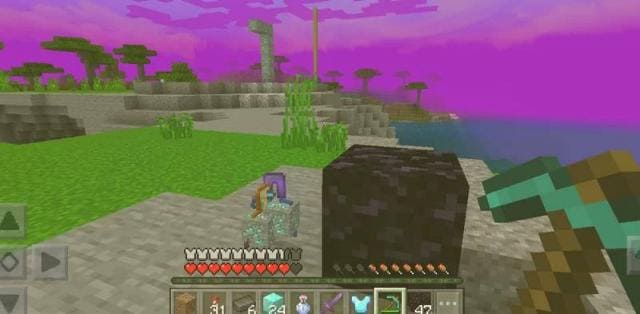 Minecraft but Obsidian Drops OP items — screenshot 2