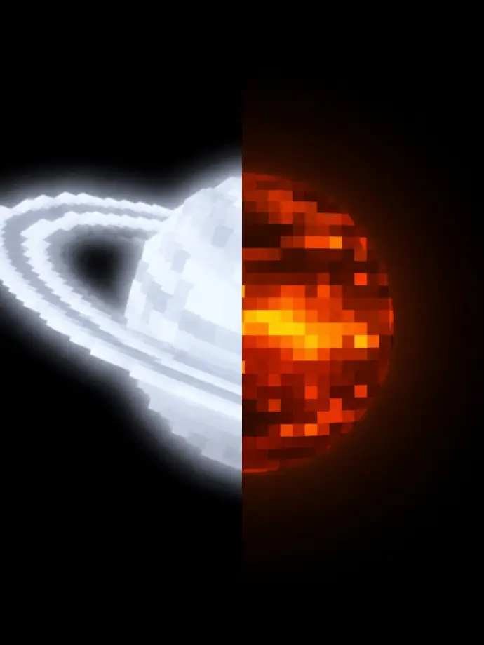 Saturnus and Kepler 78B Texture Pack for MCPE 26.50