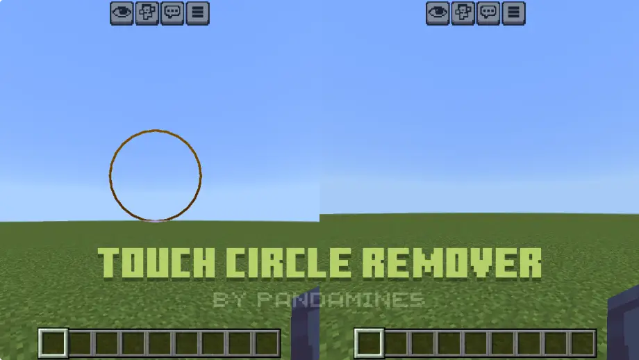 PandaMine Touch Circle Remover Texture Pack for MCPE 26.30