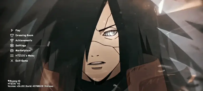 Madara Uchiha Animated UI Texture Pack for MCPE 26.50