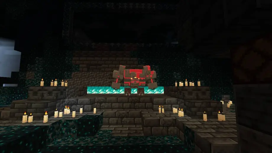 Warden to Redstone Monstrosity Texture Pack for MCPE 26.50