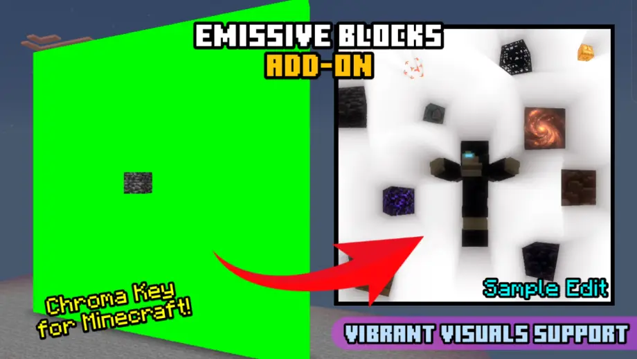 Emissive Blocks Addon for Minecraft Bedrock 26.50