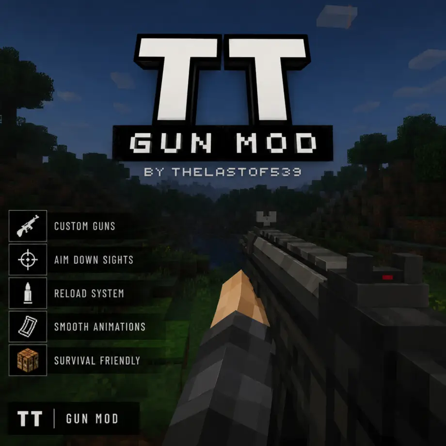 TT Gun Addon for Minecraft Bedrock 26.50