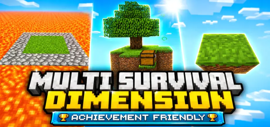 Multi Survival Dimension Addon for Minecraft Bedrock 26.50