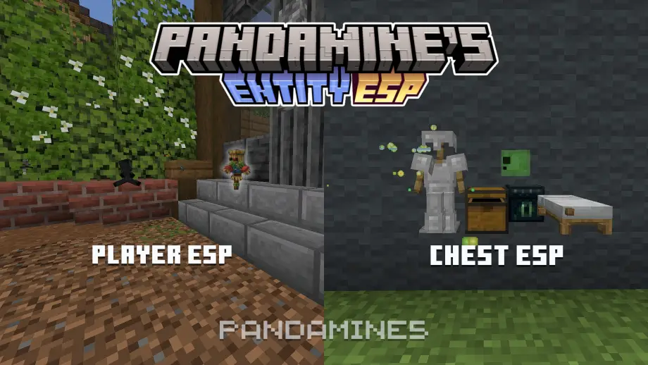 PandaMine Entity ESP Texture Pack for MCPE 26.40