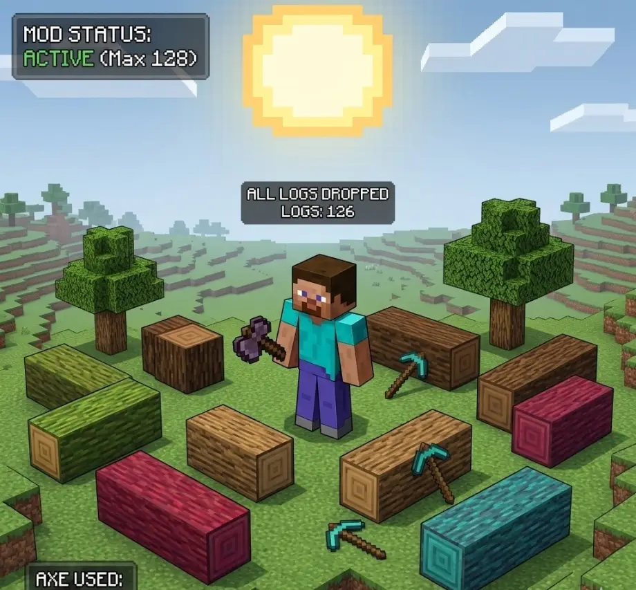 TreeCapitator Add-on for Minecraft