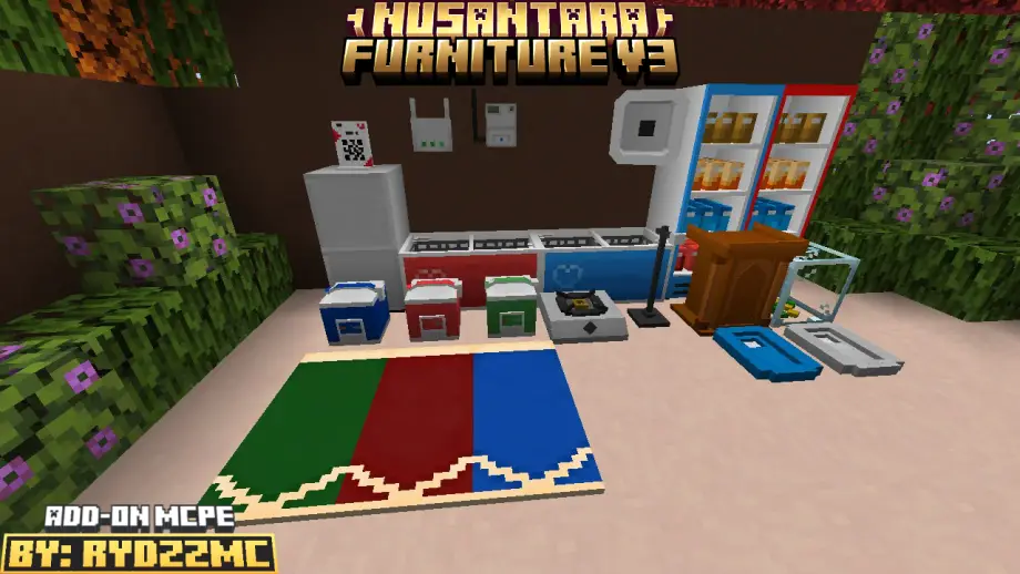 Nusantara Furniture Add-on for Minecraft