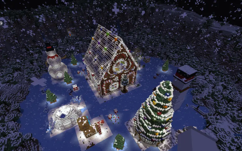 Christmas Paradise Map for Minecraft