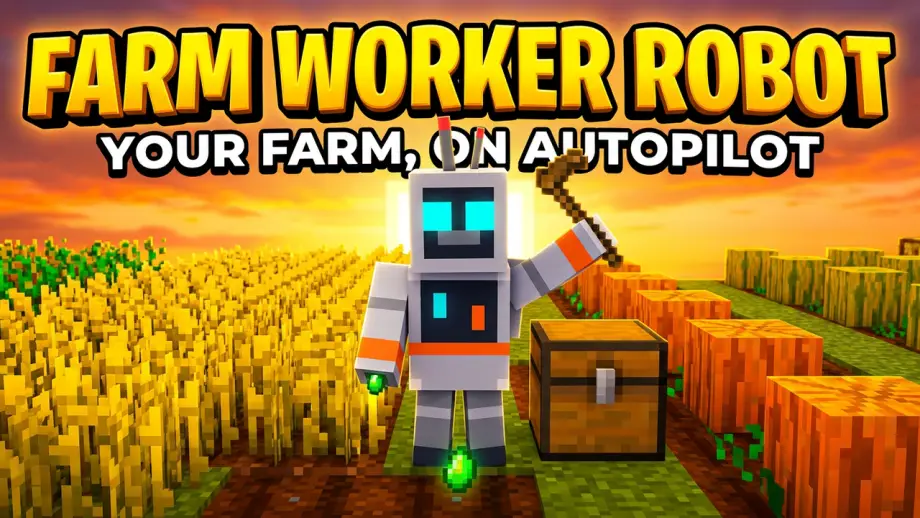 Farm Worker Robot Add-on for Minecraft