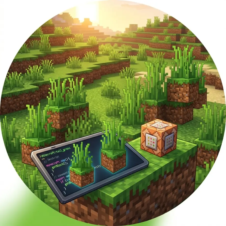 Fast Growing Grass Addon for Minecraft Bedrock 26.50